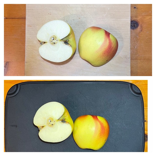 リンゴで見やすさを比較
