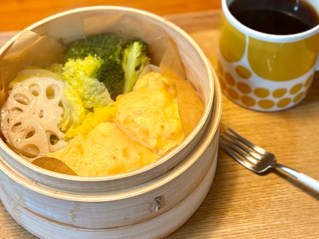 かぼちゃ入り米粉蒸しパン