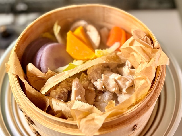 鶏胸肉のご飯乗せ